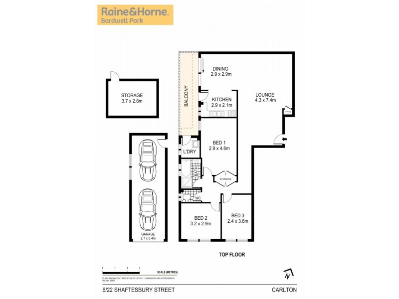 6/22-24 Shaftesbury Street, Carlton NSW 2218 Floorplan