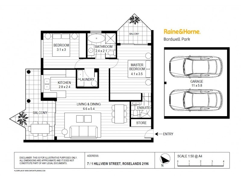 7/1 Hillview Street, Roselands NSW 2196 Floorplan
