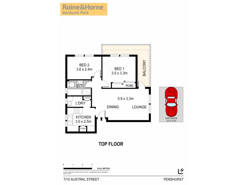 7/10 Austral Street, Penshurst NSW 2222 Floorplan