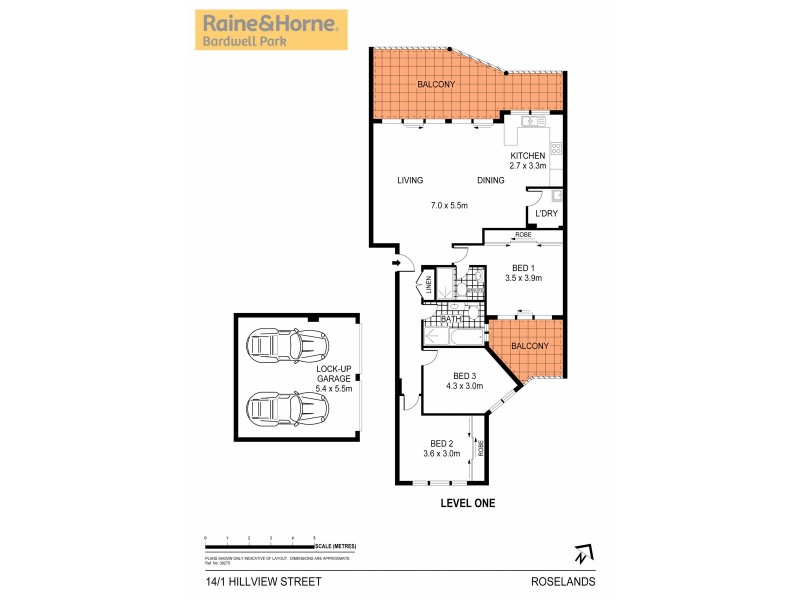 14/1 Hillview Street, Roselands NSW 2196 Floorplan