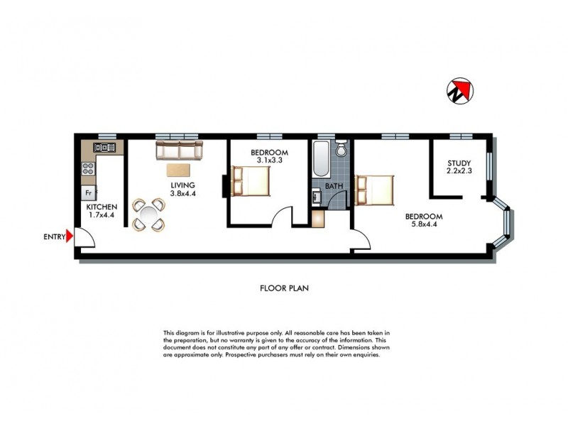 9/236 Campbell Parade, Bondi Beach NSW 2026 Floorplan