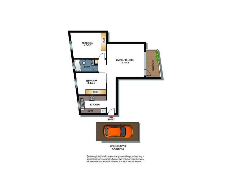 33/20 Edward Street, Bondi Beach NSW 2026 Floorplan