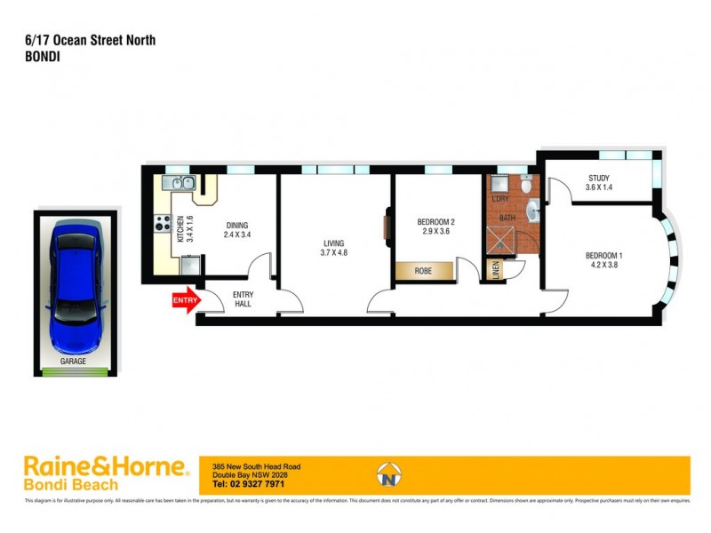 6/17 Ocean Street North, Bondi NSW 2026 Floorplan