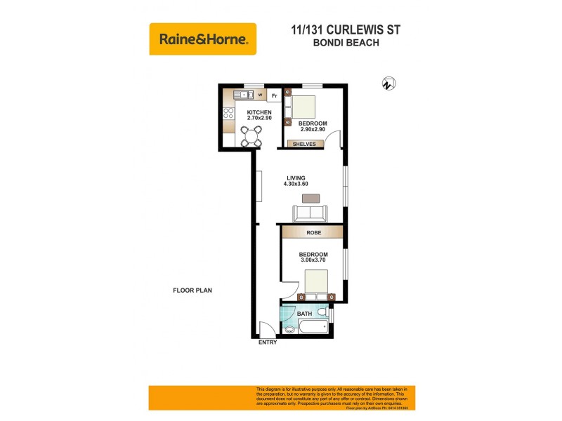 11/131 Curlewis Street, Bondi Beach NSW 2026 Floorplan