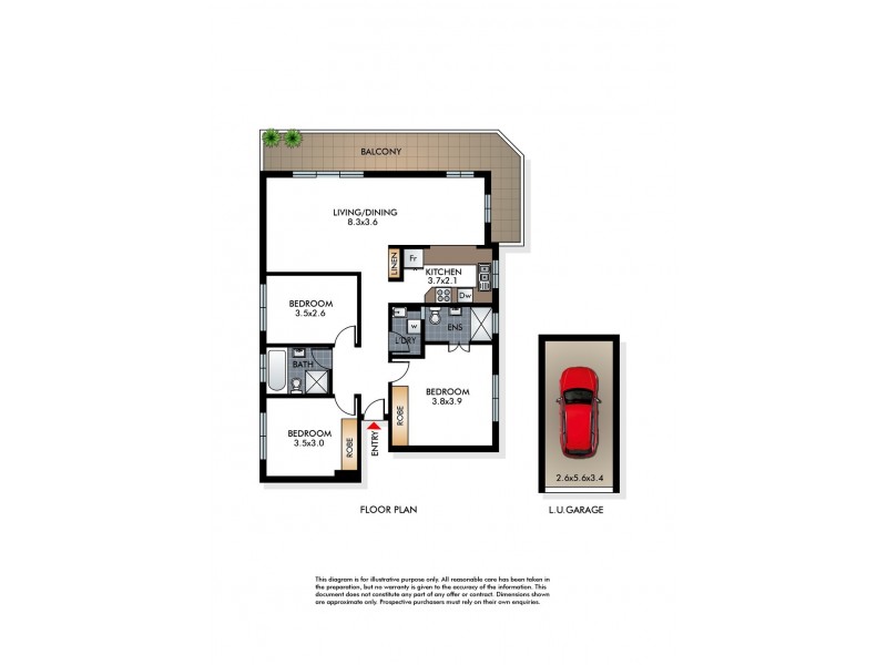 6/292 Birrell Street, Bondi NSW 2026 Floorplan