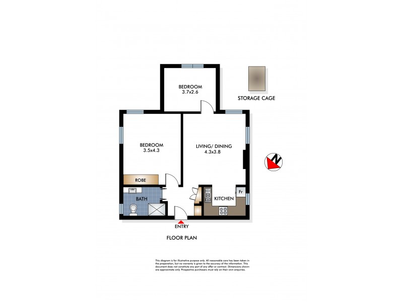 3/51 Simpson Street, Bondi Beach NSW 2026 Floorplan