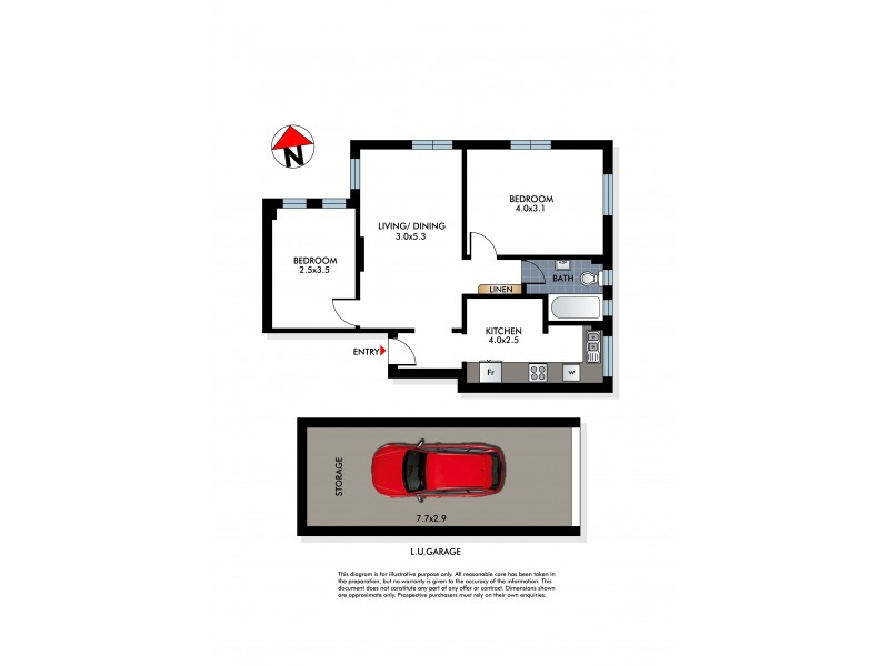 9/2 Martins Avenue, Bondi NSW 2026 Floorplan