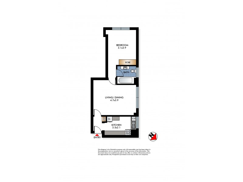 12/12 Francis Street, Bondi Beach NSW 2026 Floorplan