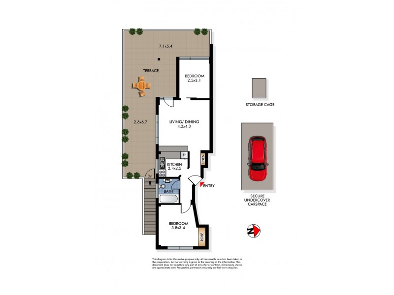2/371A Old South Head Road, North Bondi NSW 2026 Floorplan