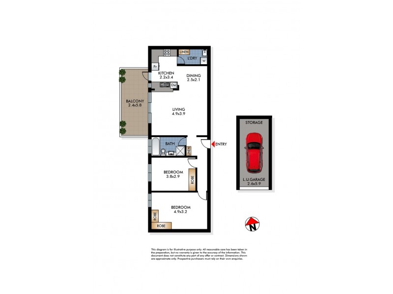 5/18-20 Chaleyer Street, Rose Bay NSW 2029 Floorplan