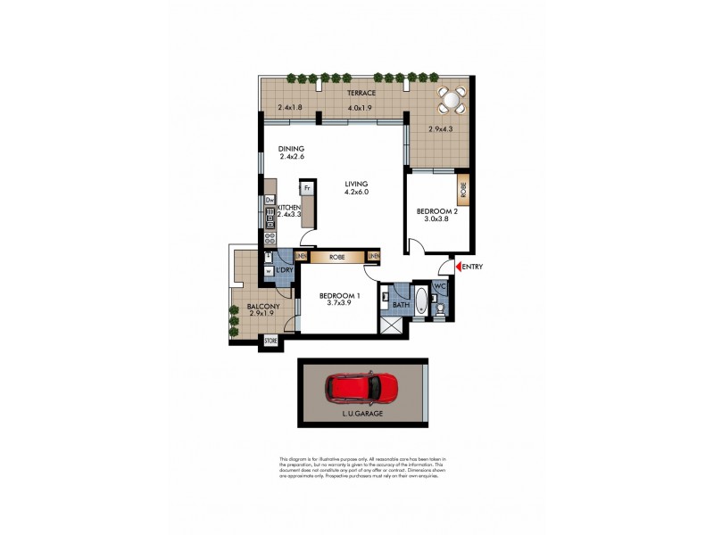 12/10-16 Onslow Street, Rose Bay NSW 2029 Floorplan