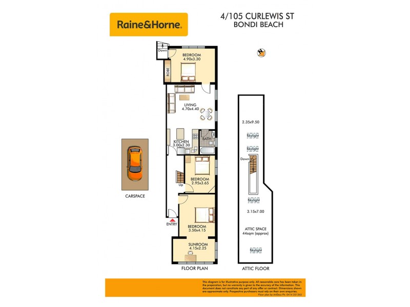 4/105 Curlewis Street, Bondi Beach NSW 2026 Floorplan