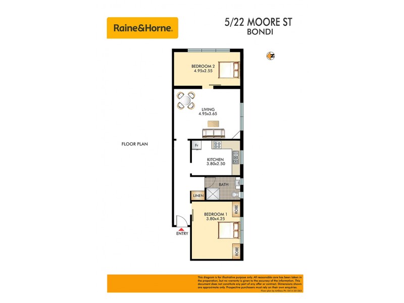 5/22 Moore Street, Bondi NSW 2026 Floorplan