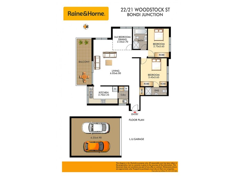 22/21-25 Woodstock Street, Bondi Junction NSW 2022 Floorplan
