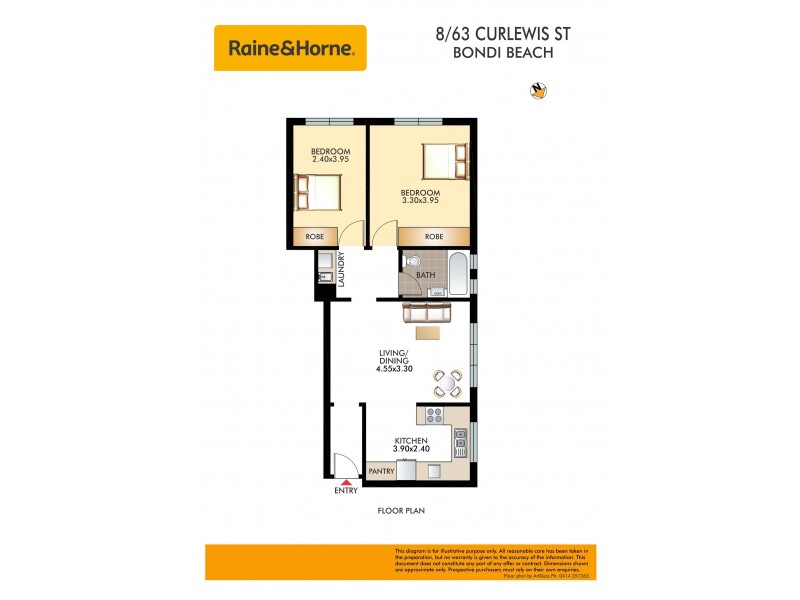 8/63 Curlewis Street, Bondi Beach NSW 2026 Floorplan