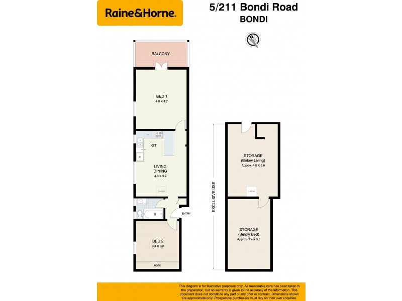 5/211-215 Bondi Road, Bondi NSW 2026 Floorplan