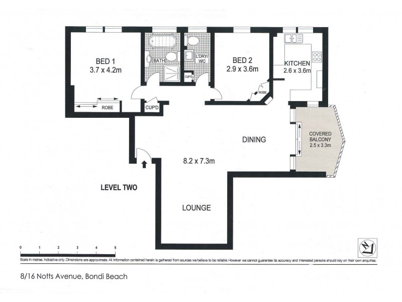 8/16 Notts Avenue, Bondi Beach NSW 2026 Floorplan