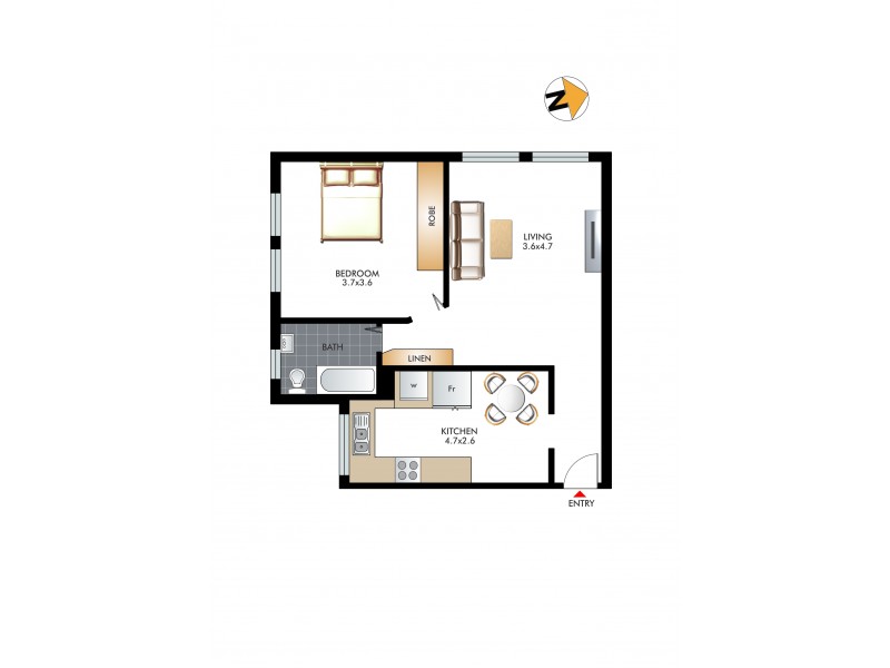 7/2 James Street, Bondi Junction NSW 2022 Floorplan