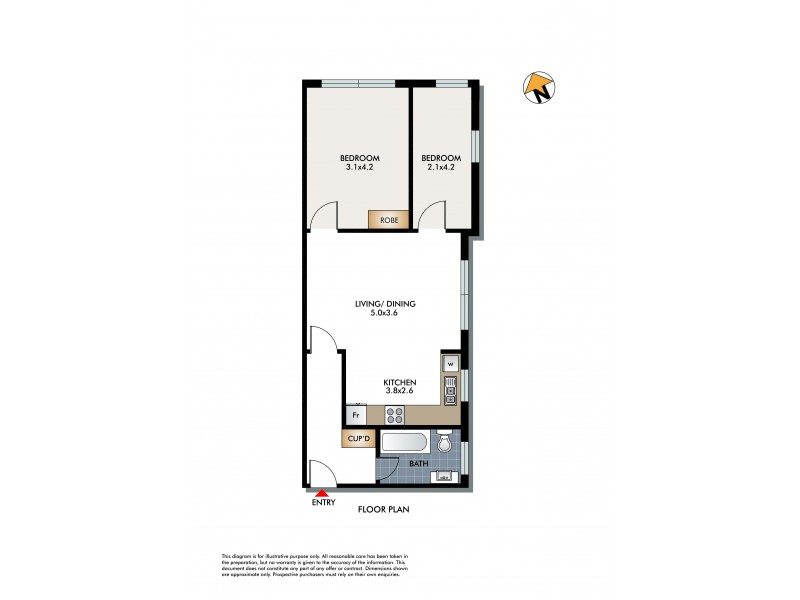 12/38 Ramsgate Avenue, Bondi Beach NSW 2026 Floorplan