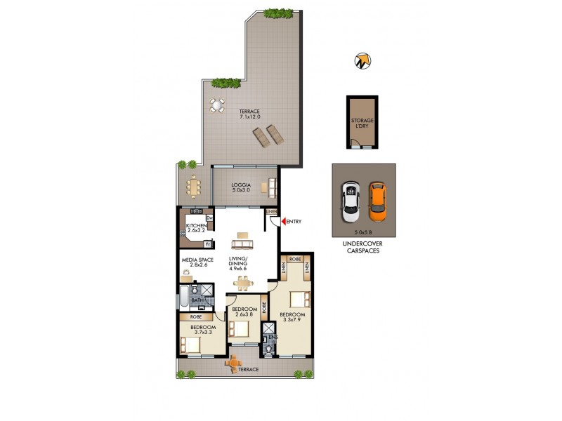 7/220 Victoria Road, Bellevue Hill NSW 2023 Floorplan