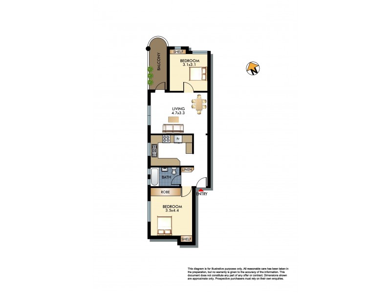 1/65 Curlewis Street, Bondi Beach NSW 2026 Floorplan