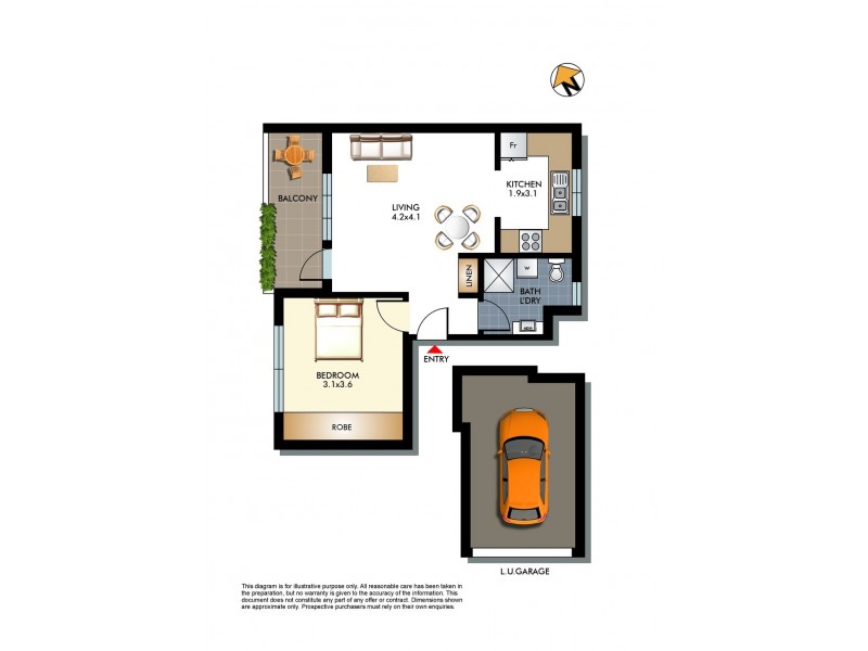 1/28 Warners Avenue, North Bondi NSW 2026 Floorplan