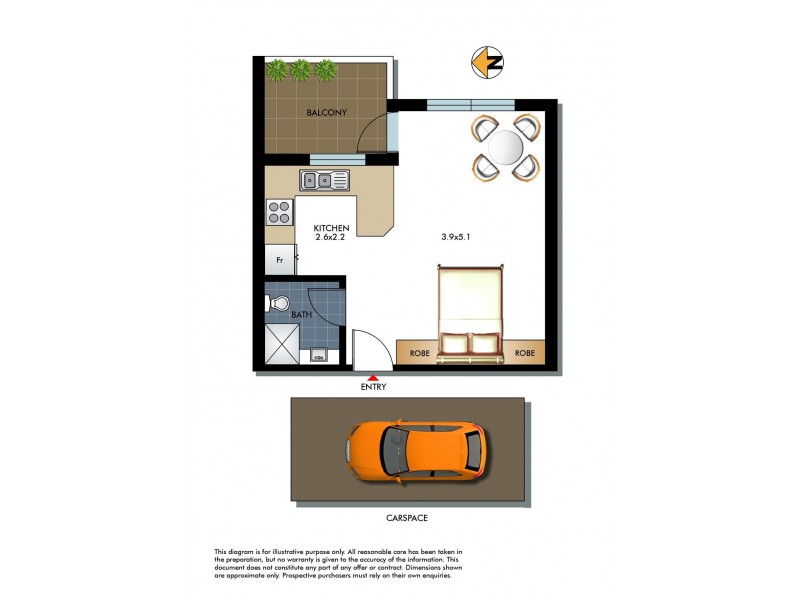 1010/212 Bondi Road, Bondi NSW 2026 Floorplan