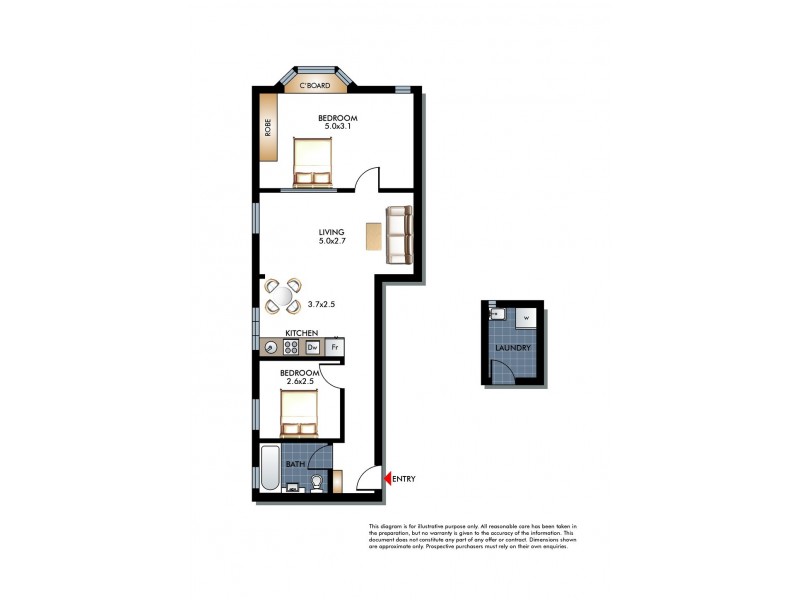 8/204 Hastings Parade, North Bondi NSW 2026 Floorplan