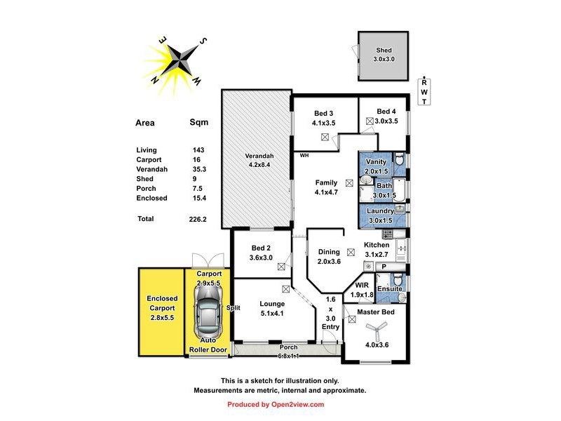 4 Federation Way, Andrews Farm SA 5114 Floorplan