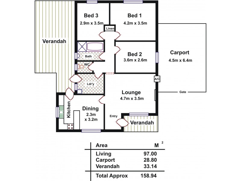 19 Berryman Road, Smithfield Plains SA 5114 Floorplan