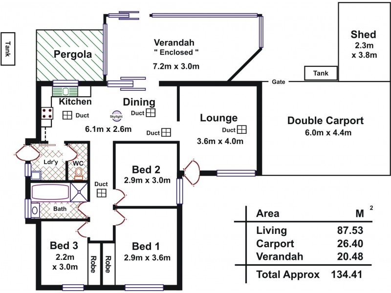 11 Brando Court, Paralowie SA 5108 Floorplan