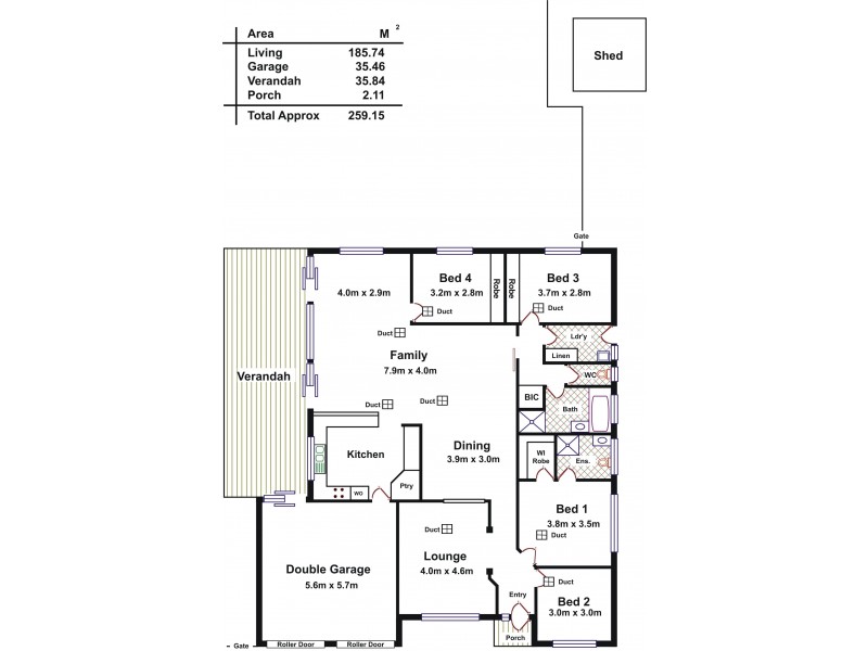 3 Mitchell Drive, Evanston Park SA 5116 Floorplan