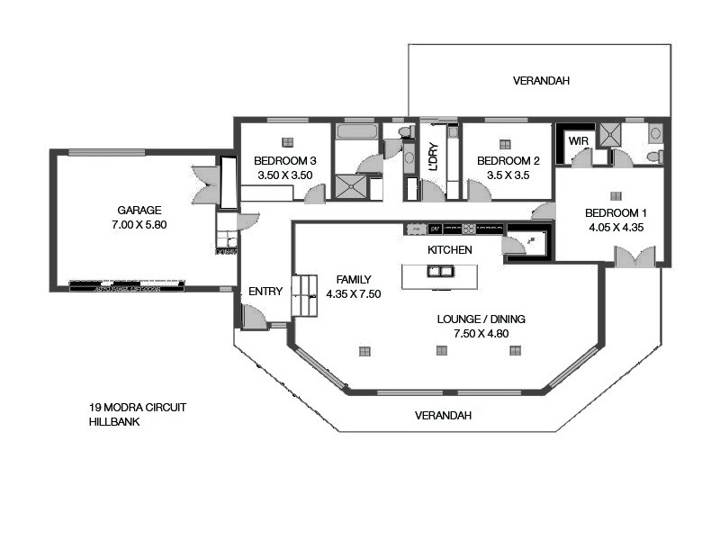 19 Modra Circuit, Hillbank SA 5112 Floorplan