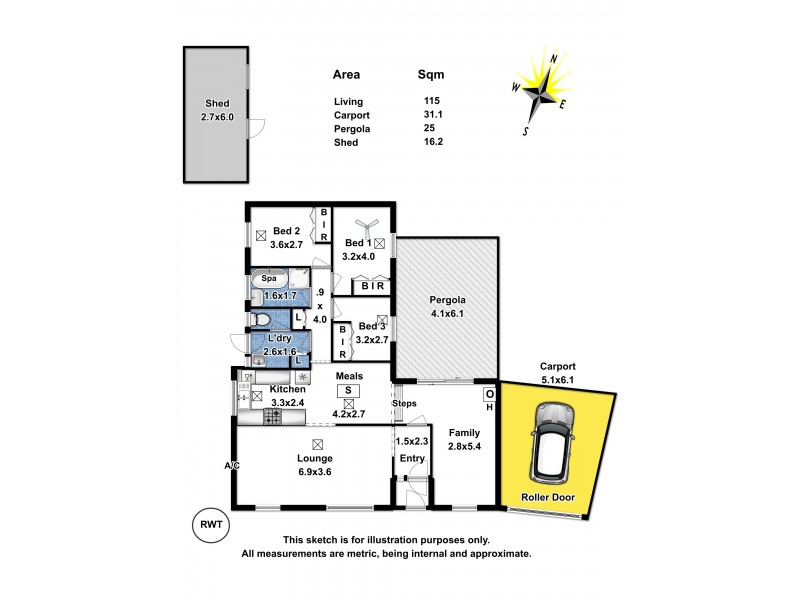 16 Gerrard Avenue, Paralowie SA 5108 Floorplan