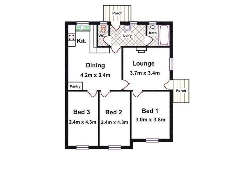 66 Underdown Road, Elizabeth South SA 5112 Floorplan