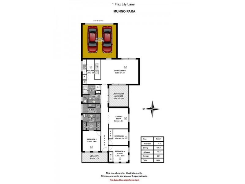 1 Flax-Lily Lane, Munno Para SA 5115 Floorplan
