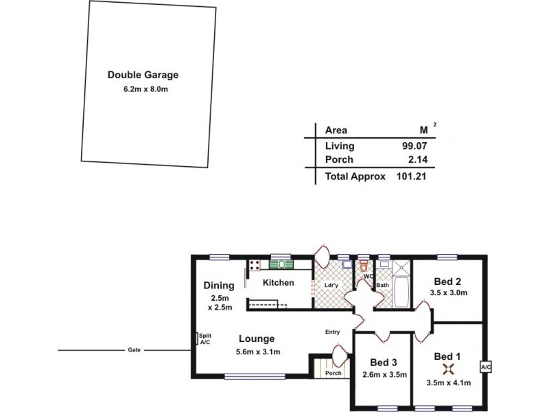 13 Berryman Road, Smithfield Plains SA 5114 Floorplan