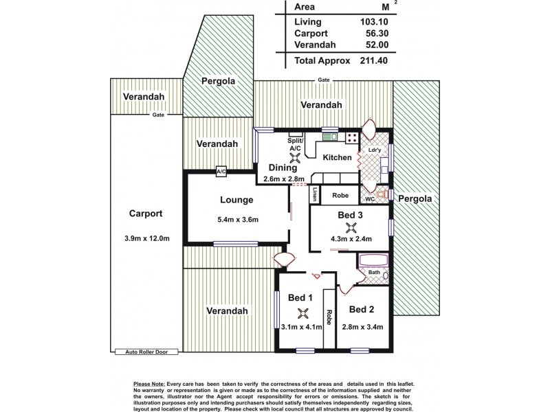 38 St Leonard Crescent, Elizabeth Downs SA 5113 Floorplan