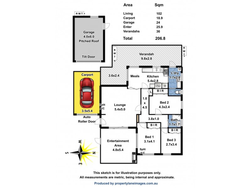 6 Abelia Street, Elizabeth Vale SA 5112 Floorplan