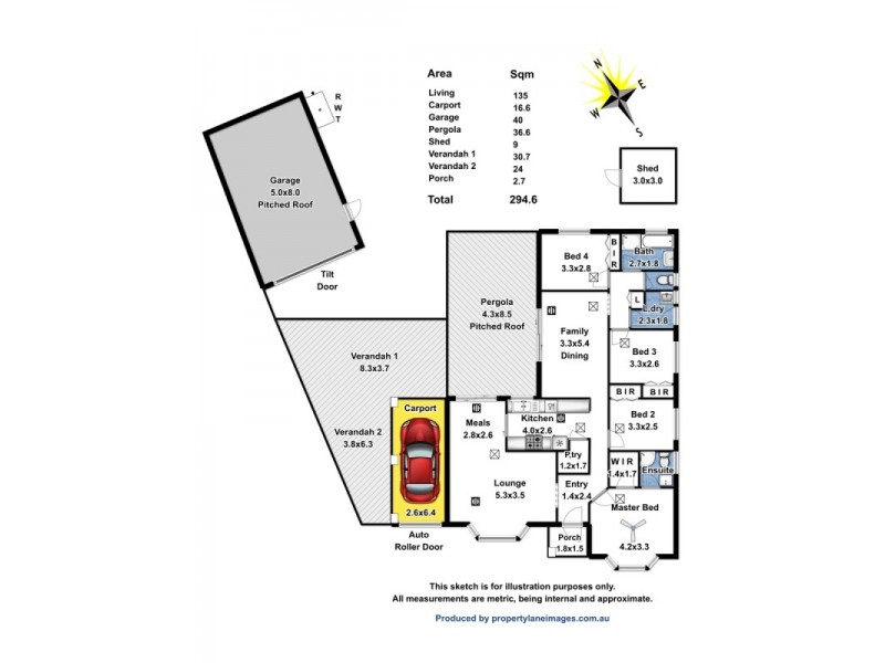16 Oberon Court, Hillbank SA 5112 Floorplan