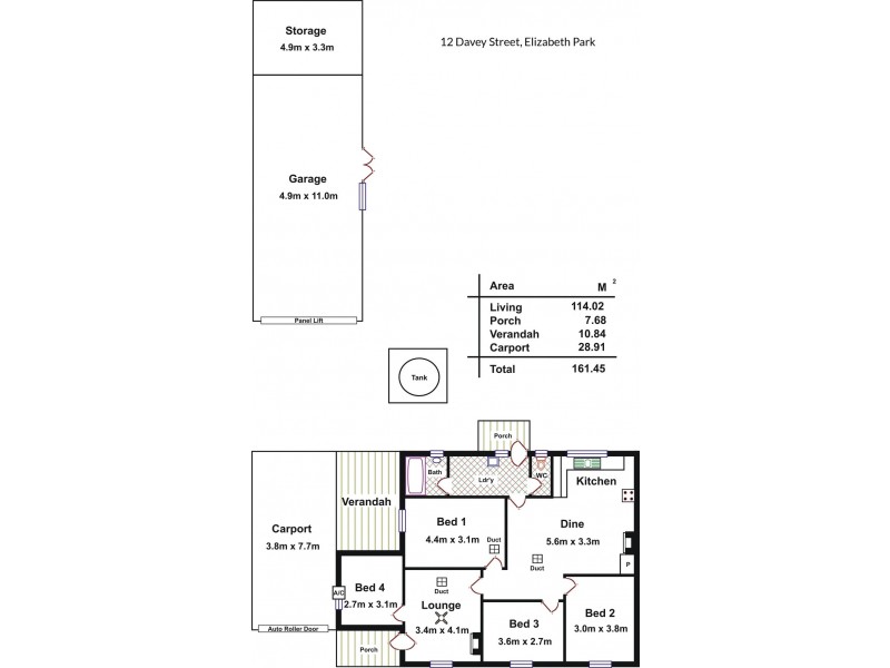 10 and 12 Davey Street, Elizabeth Park SA 5113 Floorplan