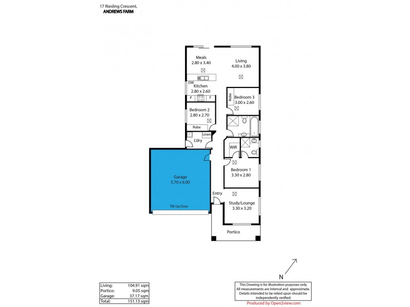 17 Riesling Crescent, Andrews Farm SA 5114 Floorplan