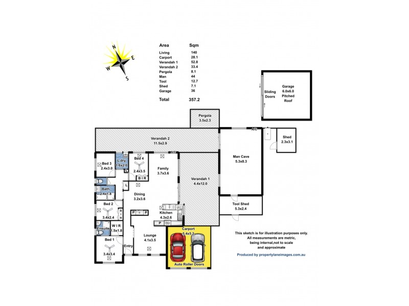2 Hutton Avenue, Andrews Farm SA 5114 Floorplan