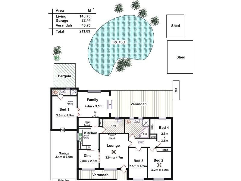 140 McKenzie Road, Elizabeth Downs SA 5113 Floorplan