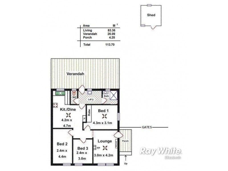 52 Bagot Road, Elizabeth South SA 5112 Floorplan