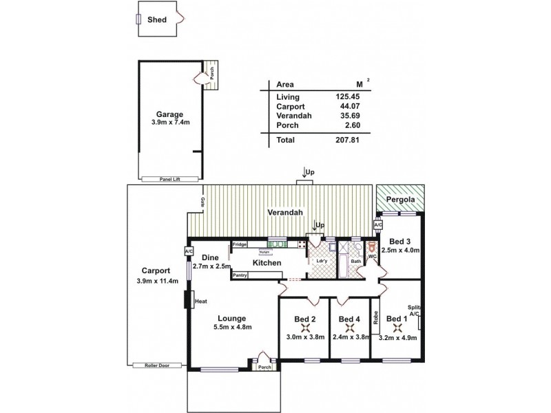 215 Midway Road, Elizabeth Downs SA 5113 Floorplan