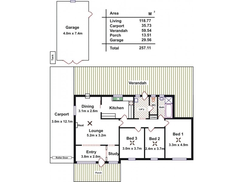 22 Bell St, Smithfield Plains SA 5114 Floorplan