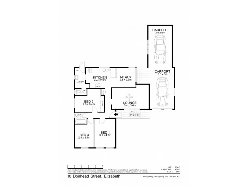 18 Donhead Street, Elizabeth SA 5112 Floorplan