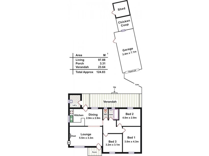 12 John Rice Avenue, Elizabeth Vale SA 5112 Floorplan