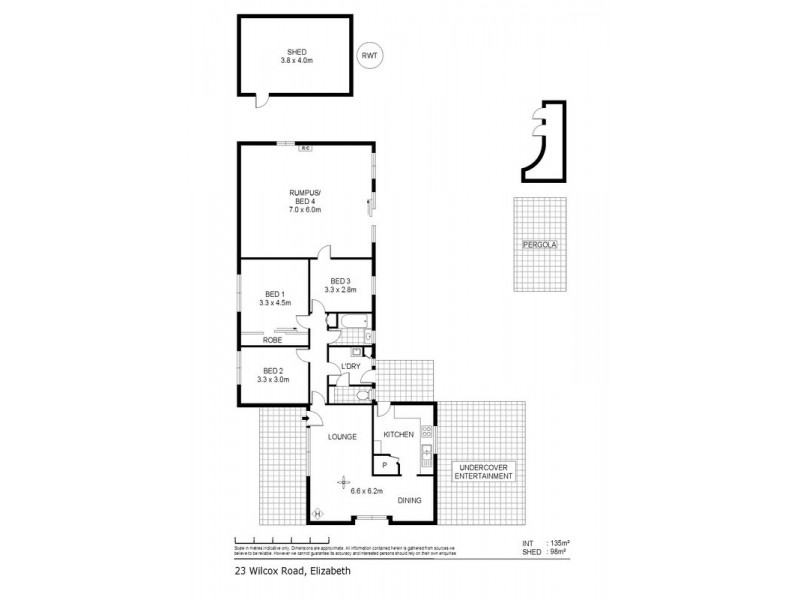23 Wilcox Road, Elizabeth SA 5112 Floorplan